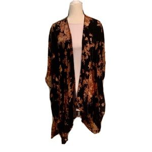 Karlie Blue Velvet Kimono